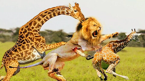 Wild Kingdom Showdown: Roaring Tigers, Majestic Lions, Towering Giraffes, and Striped Zebras Collide
