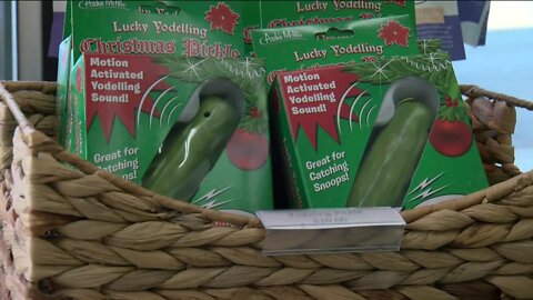 Local business celebrates the legend of the Christmas pickle