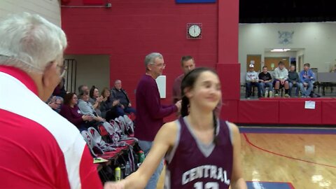 Preston County Middle School Basketball 2020 West vs Central Girls at West Preston