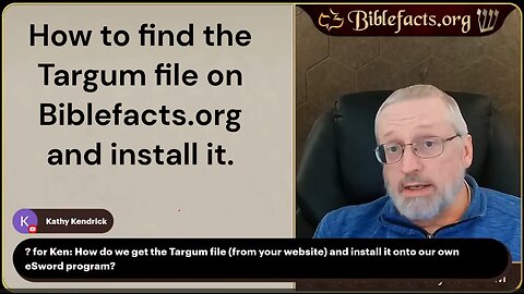 Q&A How to find the Targum file on Biblefacts.org and installing it to e-Sword