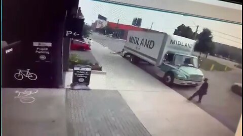 Thief Stealing From Truck In Toronto