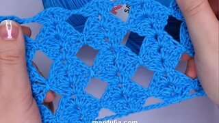 How to crochet medallion stitch for blanket simple tutorial by marifu6a