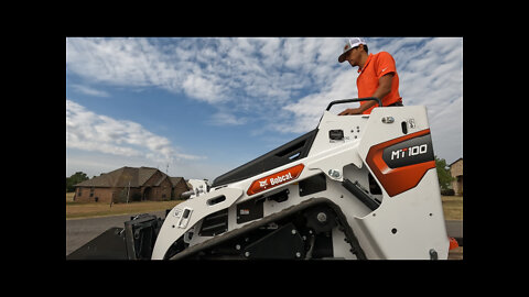 BOBCAT MT100 Mini Track Loader in ACTION!