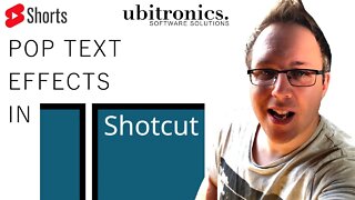 Text Pop Effects in Shotcut Demonstration #Shorts