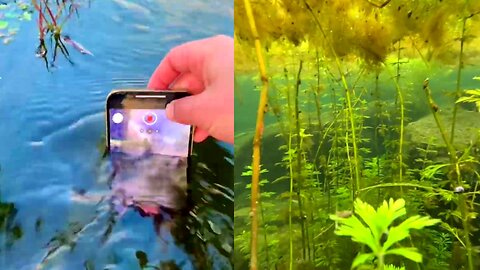 Non Waterproof Amazing Underwater Mobile Transition Without Waterproof Phone | Crazy Underwater Video Trick