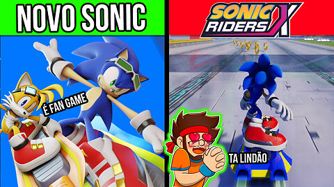 JOGUEI o NOVO SONIC Riders X (EVO) e ta INCRIVEL