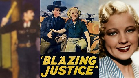 BLAZING JUSTICE (1936) Bill Cody, Gertrude Messinger & Gordon Griffith | Western | B&W