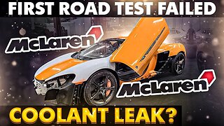 REBUILDING WRECKED MCLAREN 650S SPIDER PART #5 FIRST ROAD TEST FAILED!