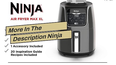 More In The Description Ninja AF161 Max XL Air Fryer that Cooks, Crisps, Roasts, Bakes, Reheats...