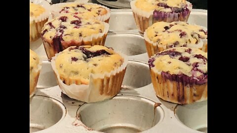 Blueberry Chocolate Chip Muffins