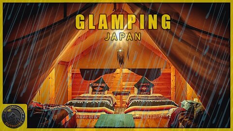 Glamping in Japan Soothing Autumn Rain
