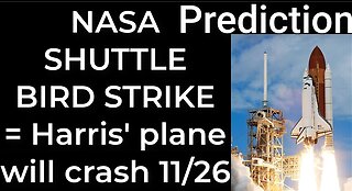 Prediction - NASA SHUTTLE BIRD STRIKE = Harris’ plane will crash Nov 26