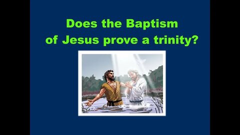 The Truth about Jesus' baptism