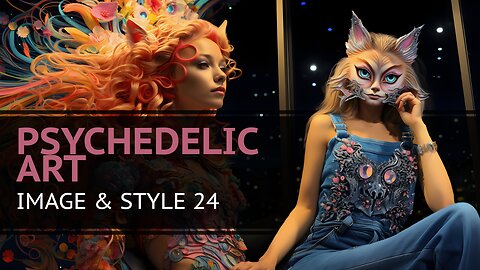 Psychedelic Art - Adding Style to an Image in MidJourney 5.2 - Image & Style 24