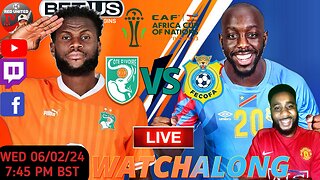 IVORY COAST vs DR CONGO LIVE WATCHALONG - AFRICAN CUP OF NATION 2024 | Ivorian Spice