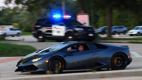 Twin Turbo Lamborghini Huracan at Exotic Car Event in Naperville Illinois