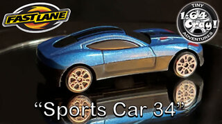 “Sports Car 34” in Metallic Blue- Model by Fast Lane.