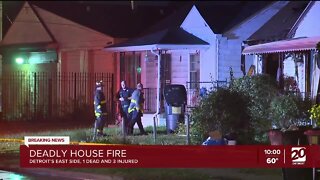 1 dead, 3 injured after house fire in Detroit