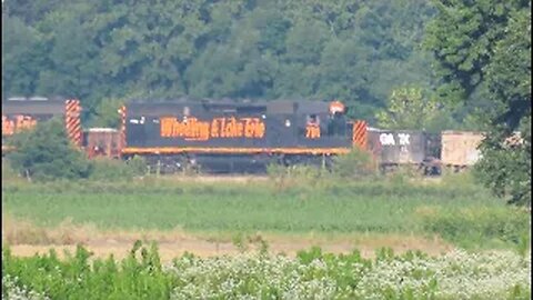 Wheeling & Lake Erie Train Meet From Sterling, Ohio July 1, 2022