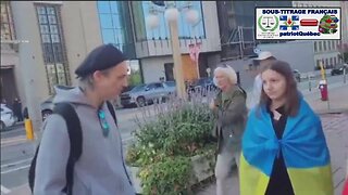 2 CANADIENS ESSAIE DE FAIRE COMPRENDRE LA GUERRE EN UKRAINE À UNE JEUNE FILLE UKRAINIENNE