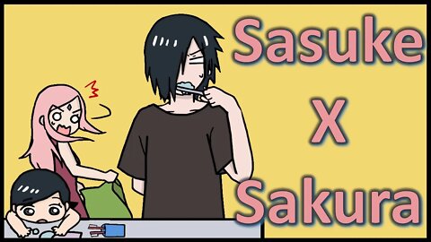 Brushing teeth - Sakura and Sasuke [SasuSaku] Doujinshi [English] [HD]
