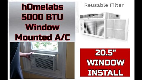 Installing The hOmeLabs 5000 BTU Window A/C