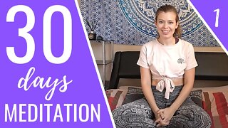 Guided Meditation For Beginners | Day 1 | 30 Days Meditation Challenge