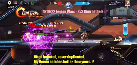 Contra Returns: 4/16/22 Legion Wars - 3v3 King of the Hill