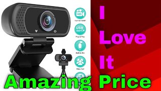 HD Webcam 1080P with Microphone, PC Laptop Desktop USB Webcams, Pro Streaming Computer Camera