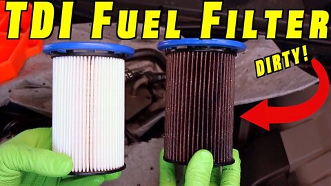How To Install TDI Fuel Filter ~ Diesel Fuel Filter Change