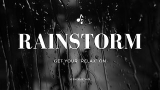 Rainstorm #sleepsounds #rainandthunder #blackscreen