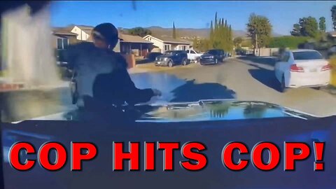Cop’s Cruiser Accidentally Hits Running Officer On Video - LEO Round Table S08E191