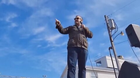 U.S. Senator Ted Cruz Getting Ready To Ride With The People's Convoy