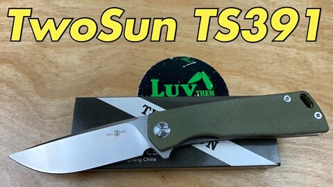 TwoSun TS391 - micarta linerlock flipper !