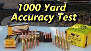 .338 Lapua Magnum 4" Group @ 1000 Yards!