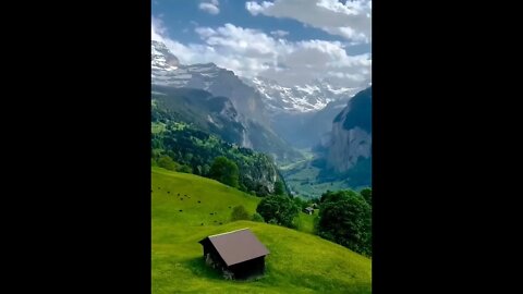 Швейцария / Красивейшая деревня Лаутербруннен / Switzerland / village Lauterbrunnen