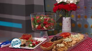 Red White & Blue Chicken with Watermelon Feta Salad