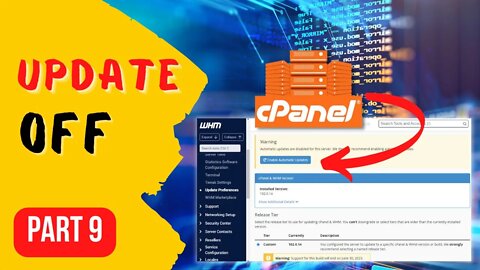 Turn Off or Disable cPanel Automatic Updates