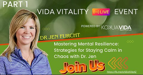 Mastering Mental Resilience: Strategies for Calm and Strength with Dr. Jen Furcht Pt.1