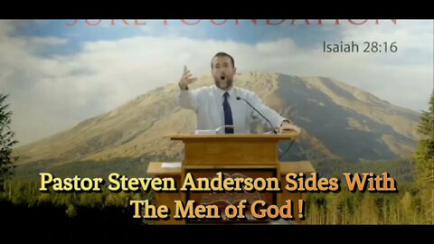 Pastor Anderson Sides With The Men of God ! | Sermon Clip