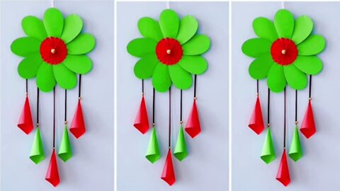 Quick Paper Craft For Homemade / Unique Flower Wall Hanging / Paper Wallmate / Paper craft Idea/ DIY