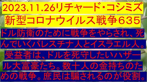 2023.11.26 リチャード・コシミズ新型コロナウイルス戦争６３５