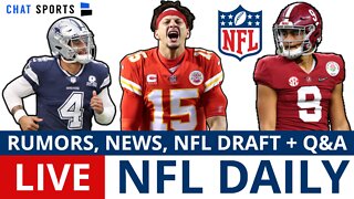 NFL Daily LIVE: News & Rumors On Patrick Mahomes, Dak Prescott + ESPN NFL Draft Rankings