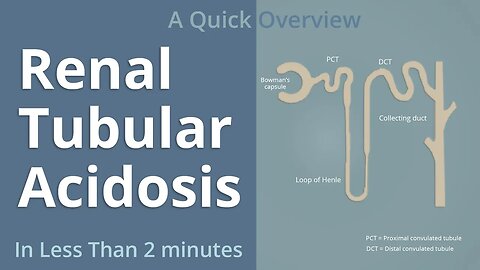 Renal Tubular Acidosis (RTA) - A Quick Overview (LITERALLY)