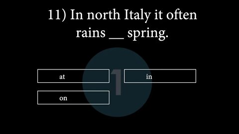 Preposition of Time At, In, On