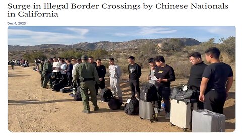 Why Are CHINESE Nationals Surging The California Border