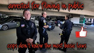 ARRESTED FOR FILMING IN PUBLIC, dumbest most uneducated "cop" yet. those citizens are in trouble