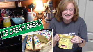 2 INGREDIENT ICE CREAM BREAD | Bake with Me Easy Dessert using Ice Cream