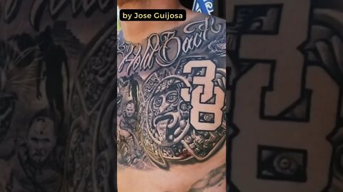 Stunning work by Jose Guijosa #shorts #tattoos #inked #youtubeshorts
