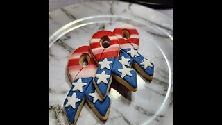 Patriotic Awareness Ribbon Cookie